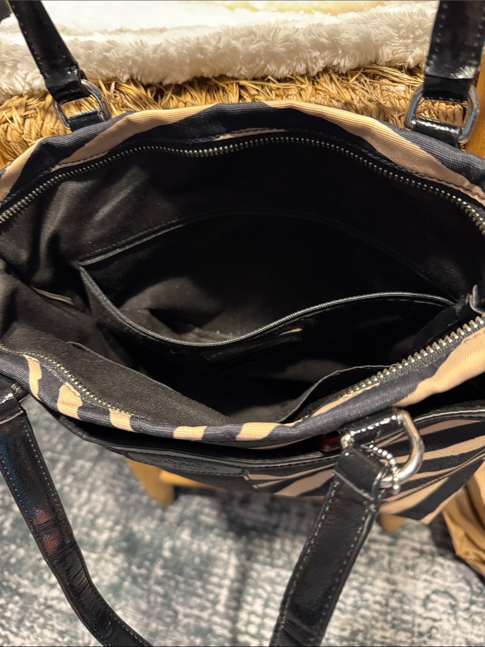 Coach zebra print bag - Picture 4 of 5